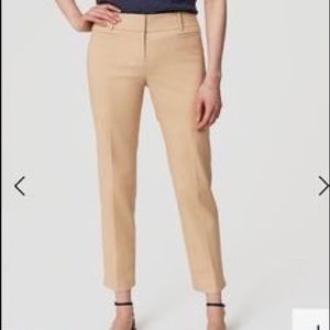Tan LOFT ankle pants